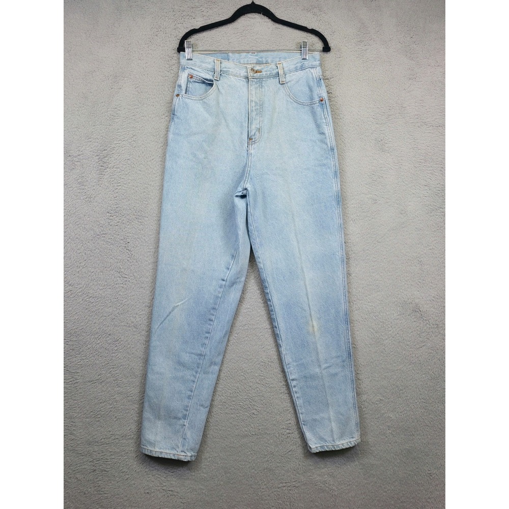 Vintage Forenza Jeans Women 12T Tall Mom Blue Tapered High Rise Light Wash Denim